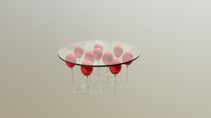 Baloon Table 3D Model
