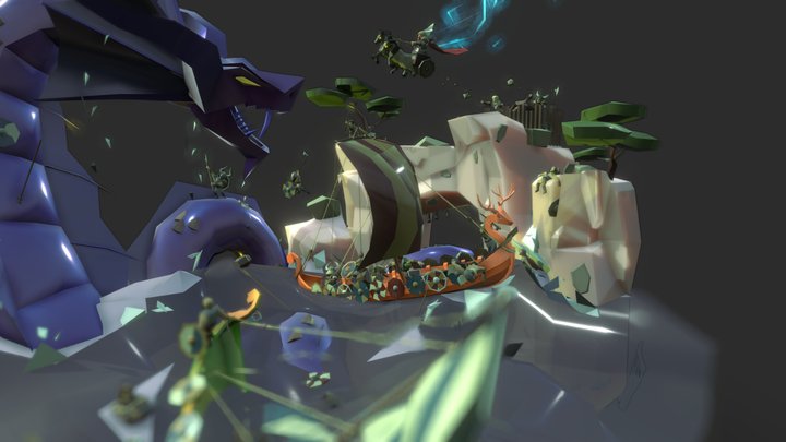 Dragon Boat meets Sea of Thieves 3D Model