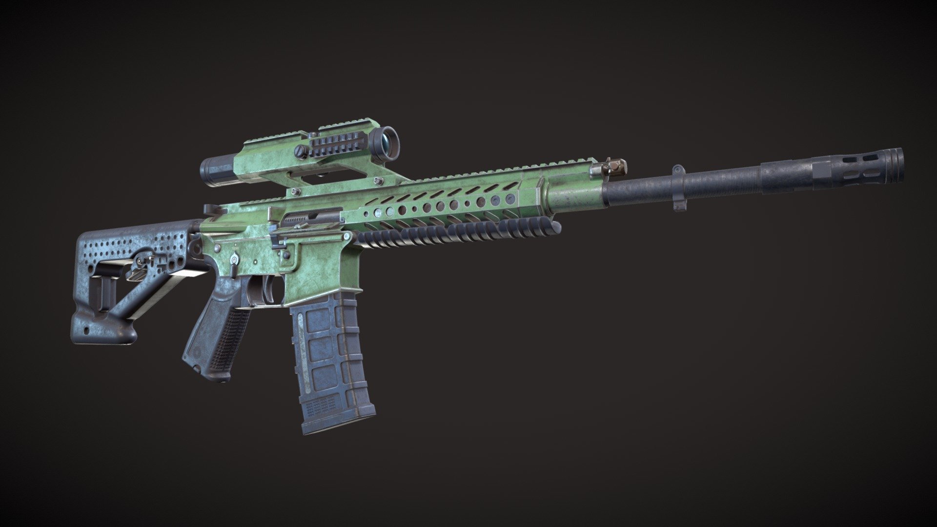 RS556 Assault Rifle - 3D model by rovvel [7ce2844] - Sketchfab