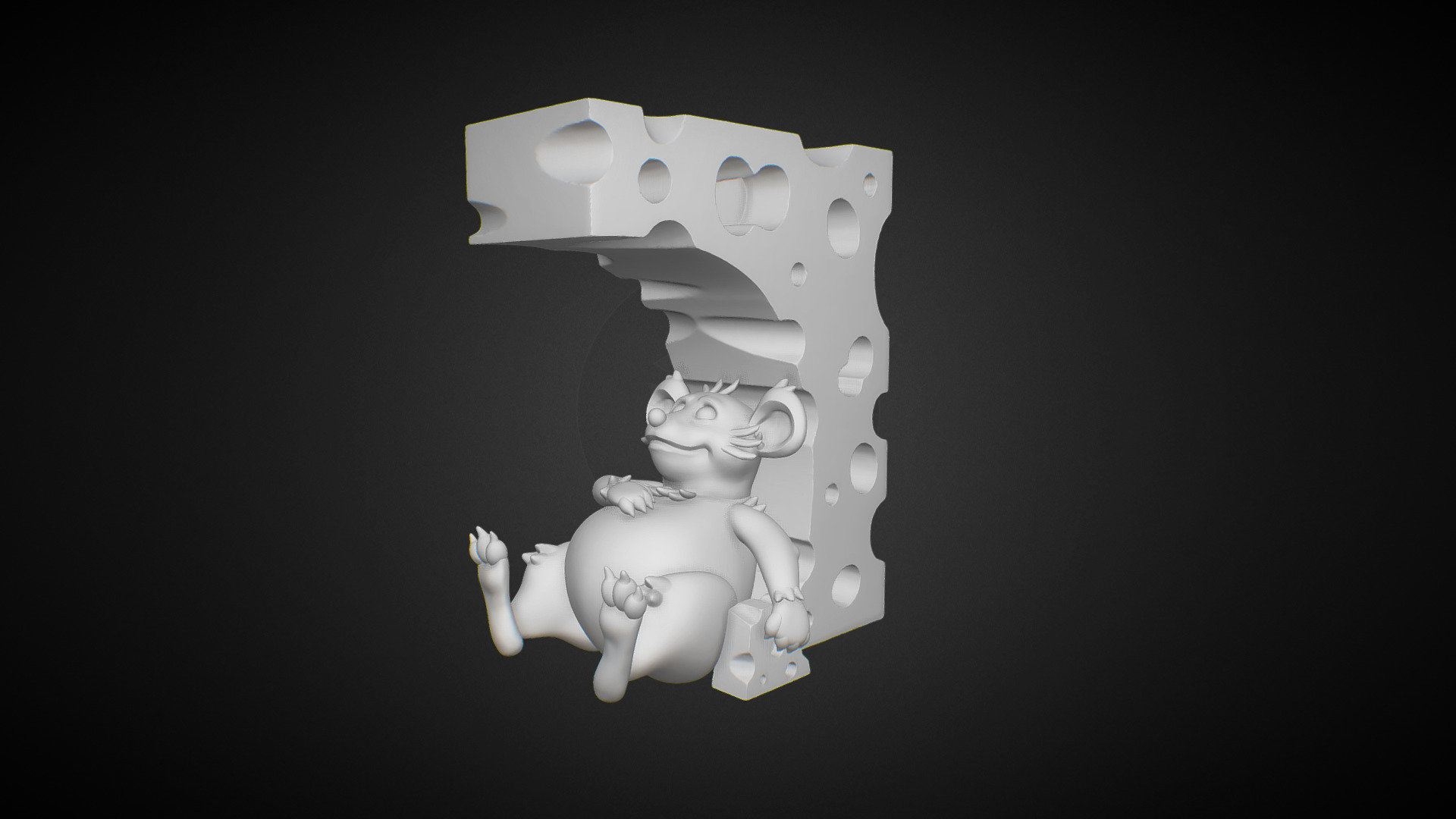 Fatty Mouse - 3D model by Saig [7ce2df0] - Sketchfab