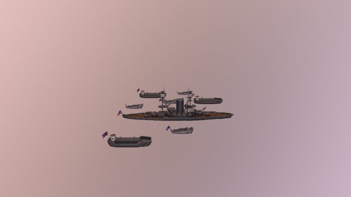 battle ships 3D Model