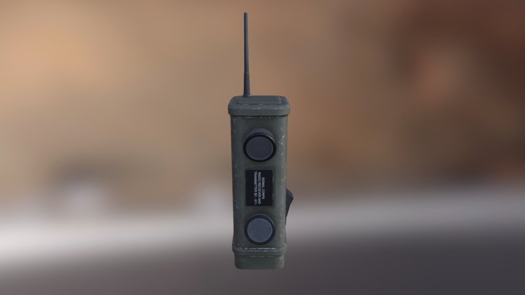 WW2 Walkie Talkie 3D model by Daniel Ashton (dashton) [7ce4650