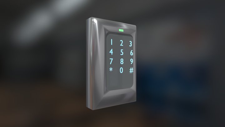 Seguro Digital de Acceso - Security Entry Lock 3D Model