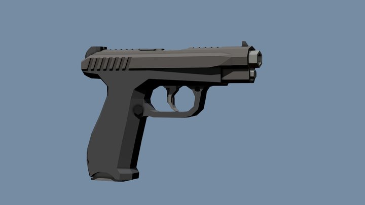 Low-Poly GSh-18 – Kostenloses 3D-Modell STL