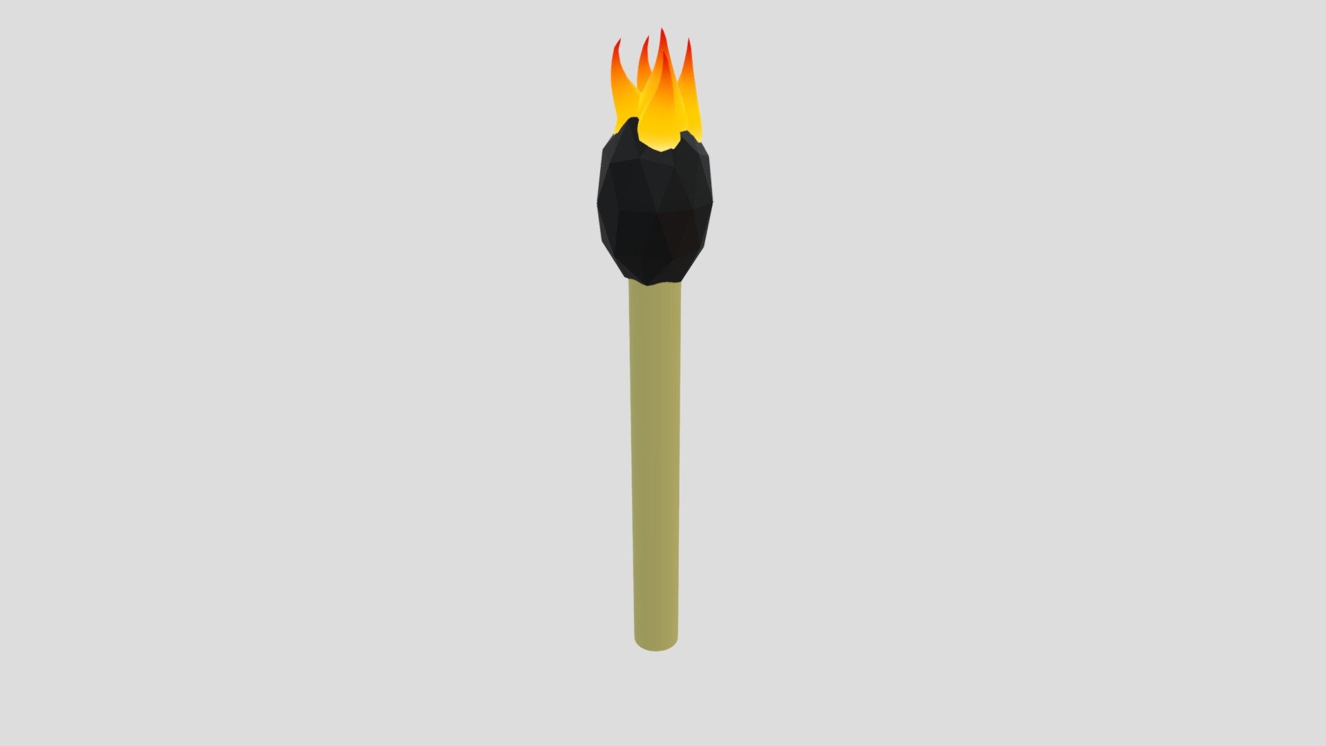 Lowpoly Matchstick
