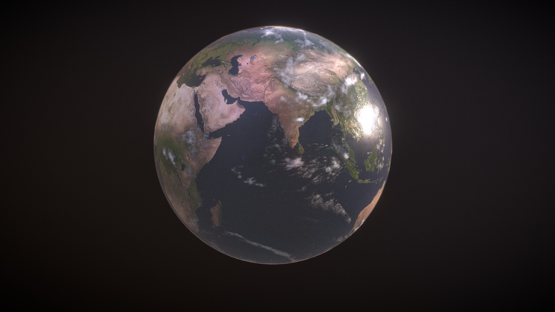 3D model Earth Animation - This is a 3D model of the Earth Animation. The 3D model is about a planet in space.