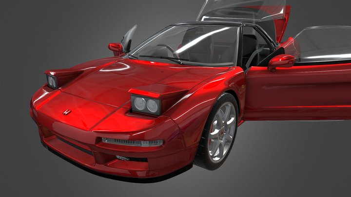 1994 Honda NSX Type-R (Detailed) 3D Model
