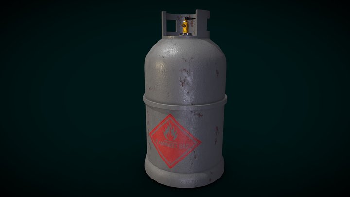 Gas Canister 3D Model