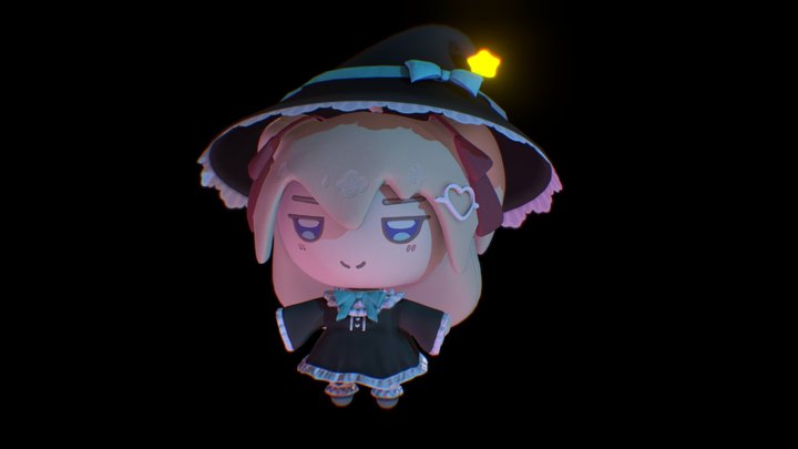 Neuro-Sama Halloween plush 3D Model