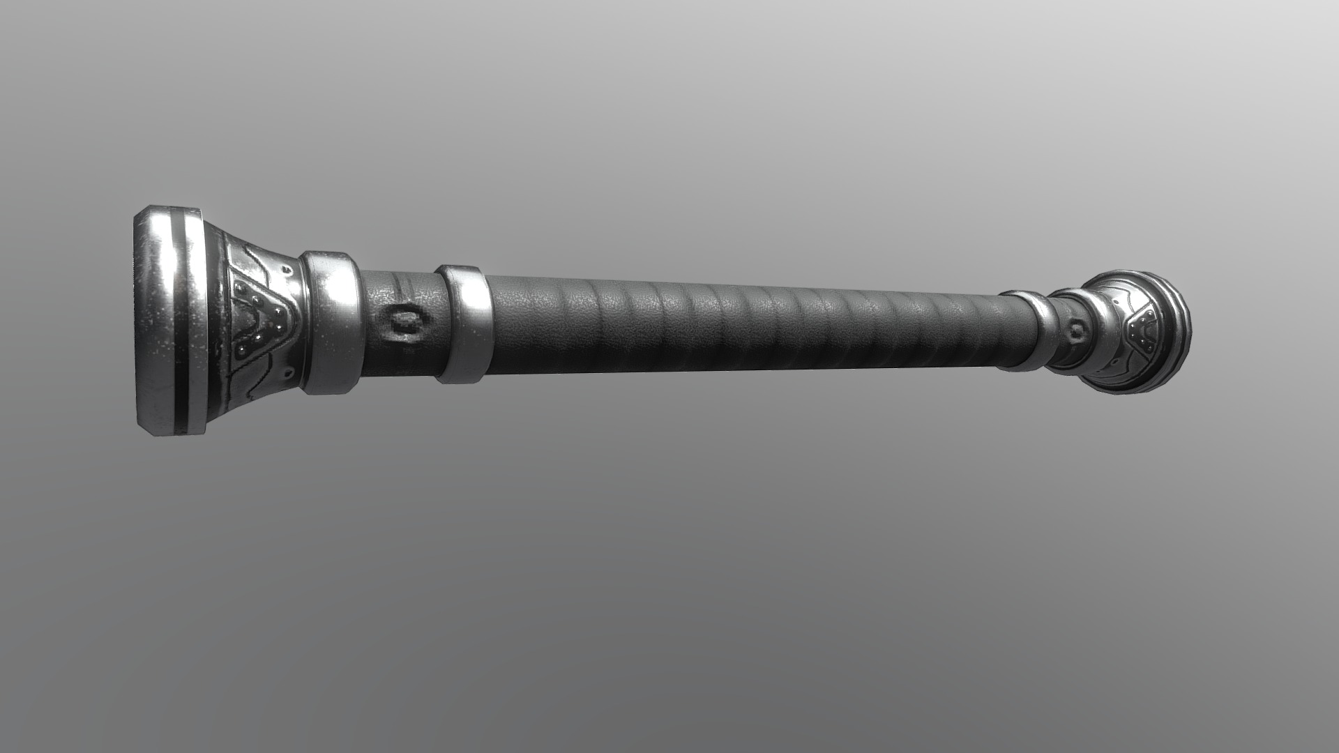 3D model Baton - This is a 3D model of the Baton. The 3D model is about a close-up of a flashlight.