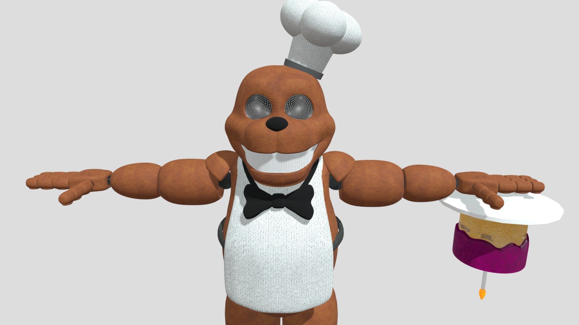 Stylized Cake Bear by xXMrTrapXx - Download Free 3D model by Broken ...