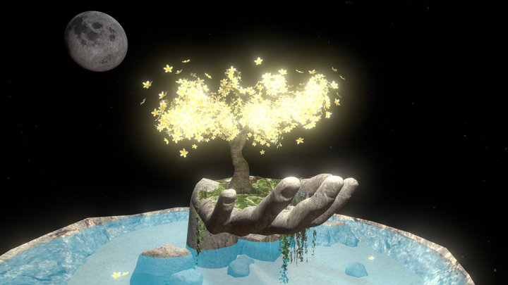 Fantasy Island 3D Model