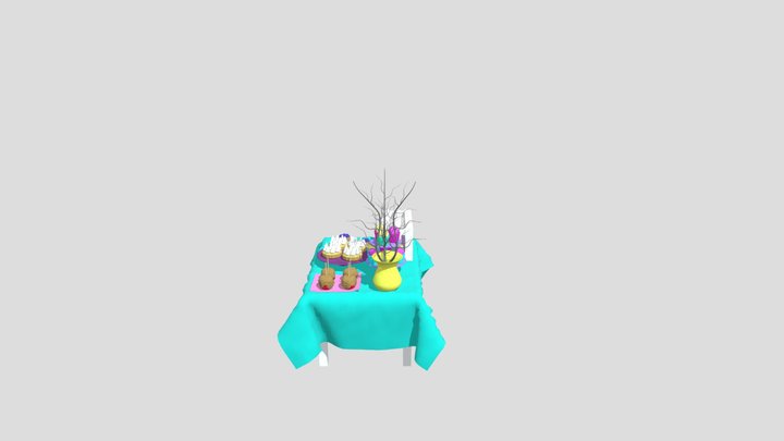 Bodegón moderno 3D Model