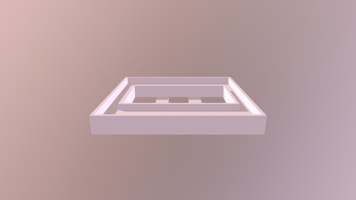 4 player retrogame table 3D Model