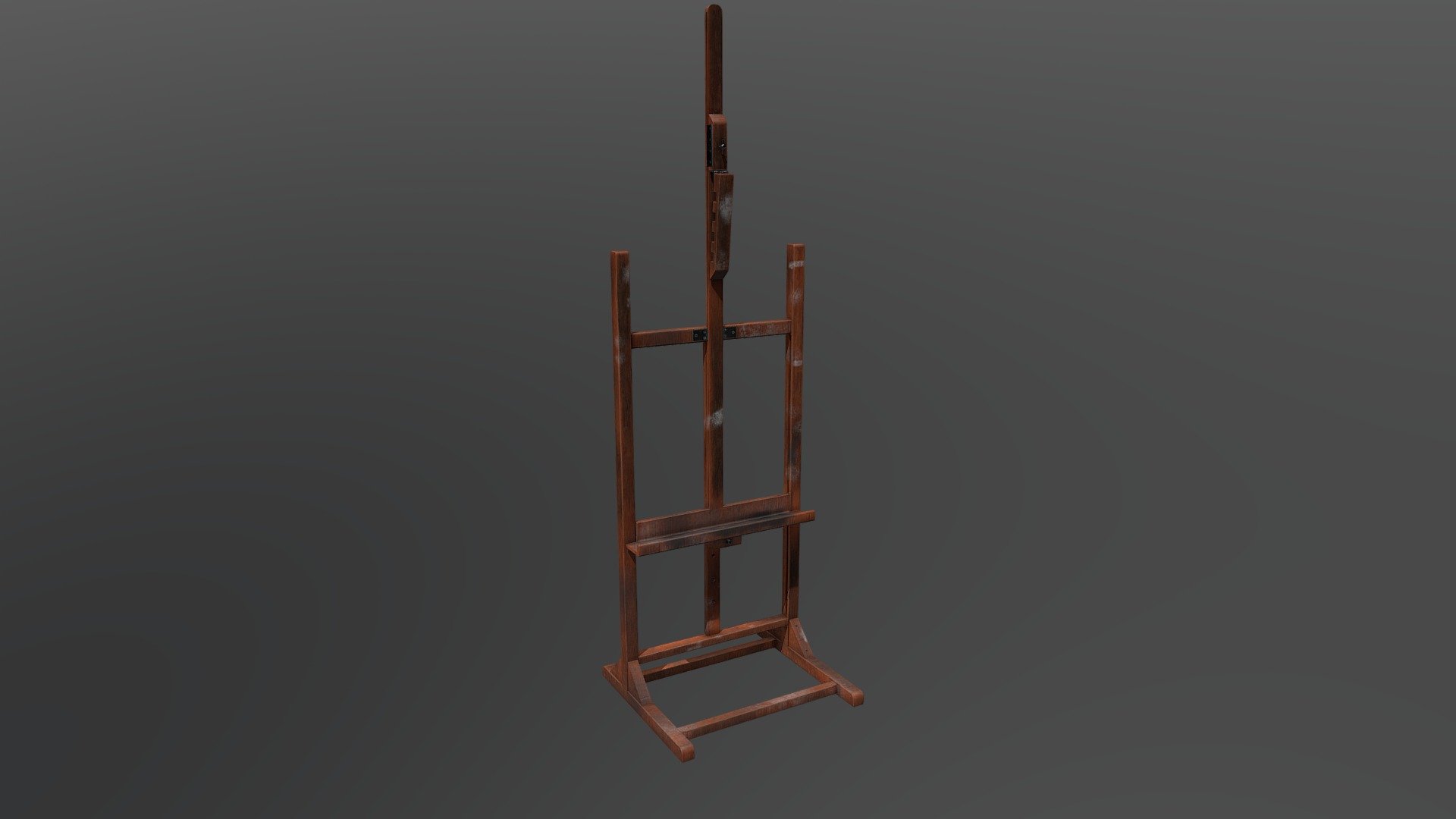 Wooden Easel | dirty and painted