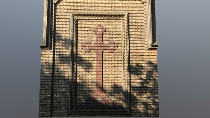Roman-Catholic Cross - Millenium Church 3D Model