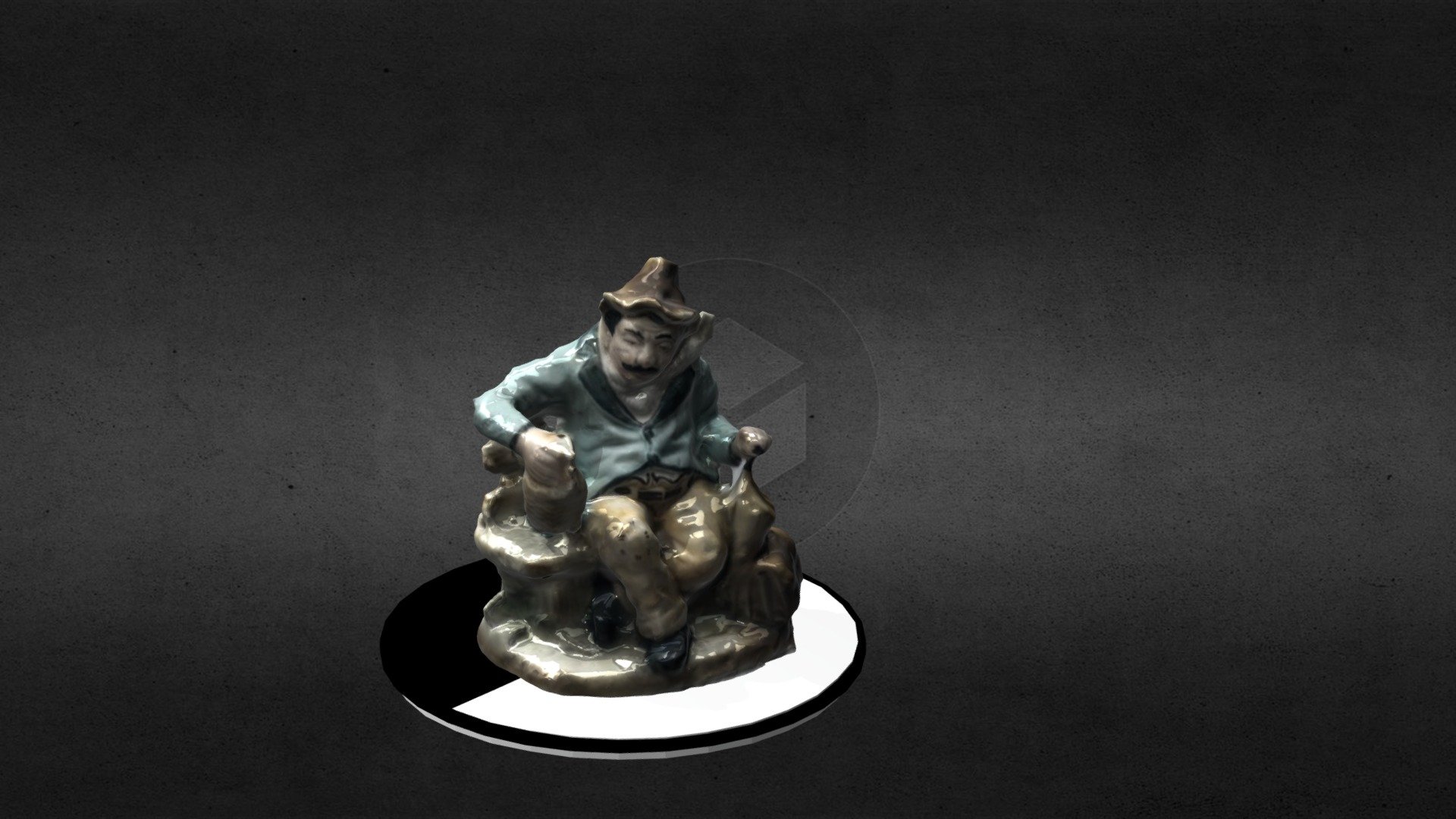 Old Man Statuette
