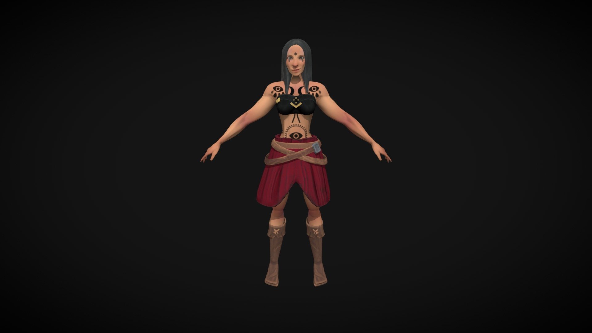 Sea Of Thieves Style Character — Sketchfab embed 3D viewer
