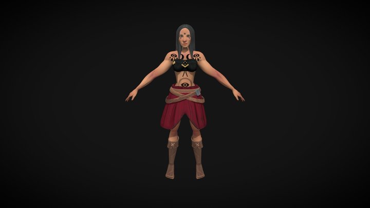 Sea Of Thieves Style Character 3D Model