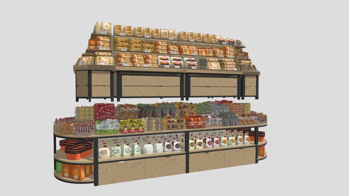 Display supermercado – Modello 3D gratuito STL