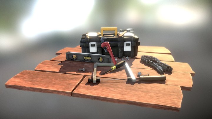 The tools of a worker 3D Model