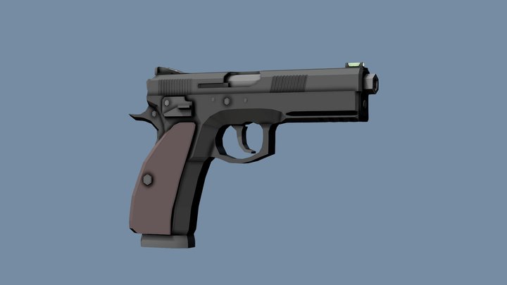 Low-Poly CZ-75 SP-01