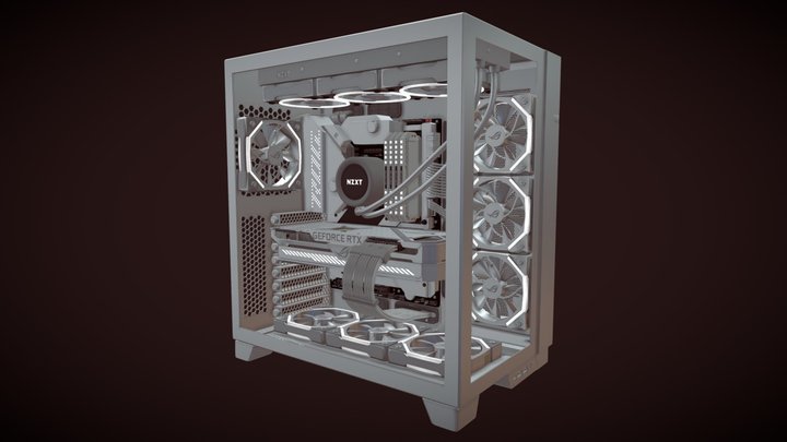 Gaming computer 3D Model