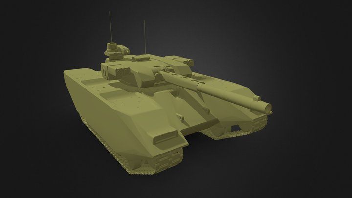 Heavy Defensive Tank HDT-40B 3D Model