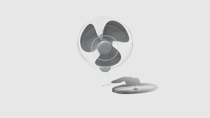 Electric wall_fan (obj) 3D Model