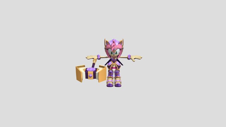 Paladin Amy Victory Purple 3D Model