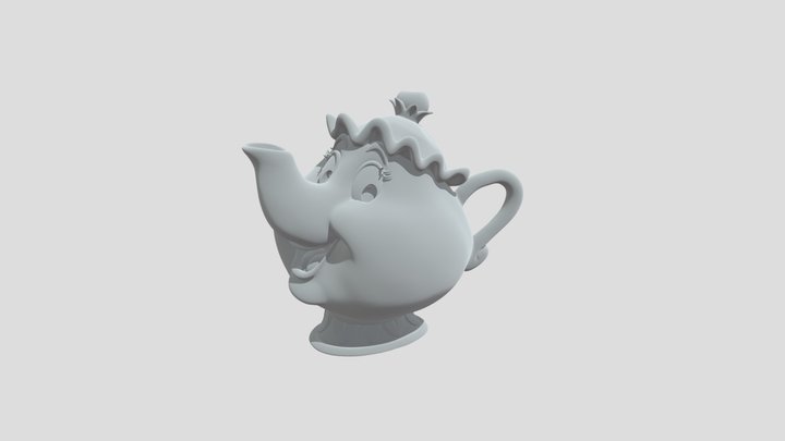Princess Teapot 3D Model