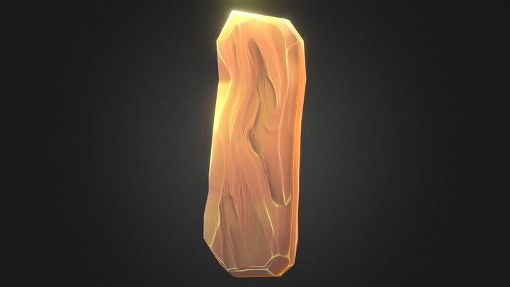 Stylized Wood Plank 3D Model