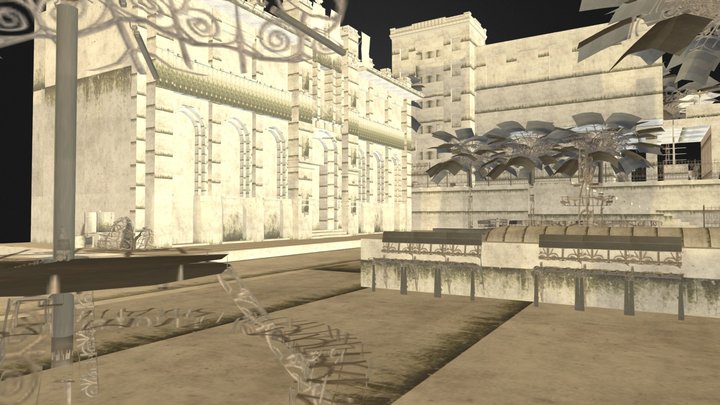 City scene Barcelona 3D Model