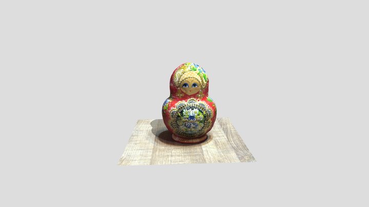 Russian Doll 3D Model