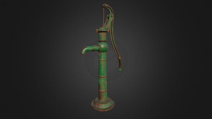 Hand Water Pump 3D Model