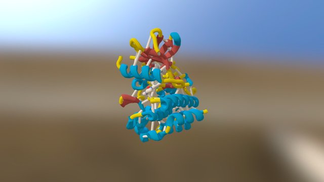 PDB-2HYY-ribbon-secondary 3D Model