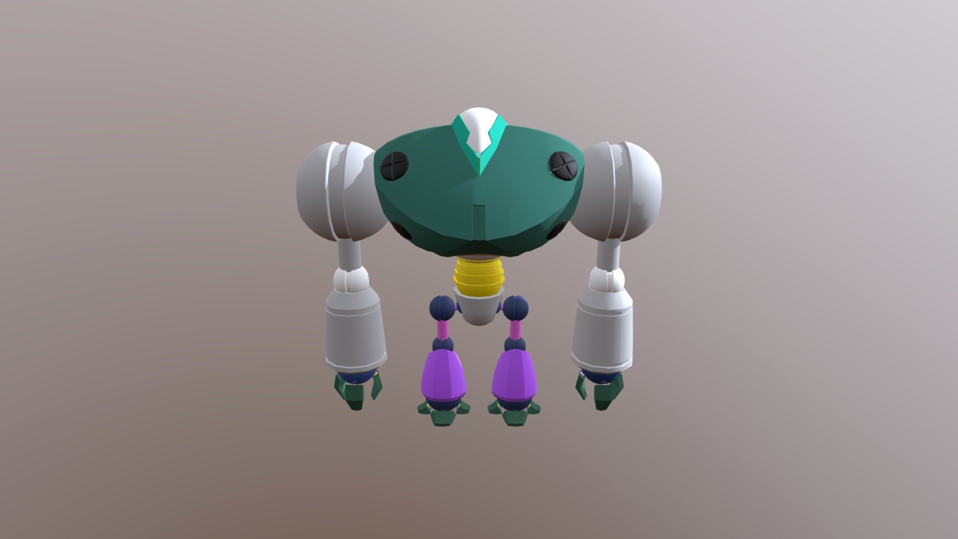 Robot Unfolded And Materials Assigned
