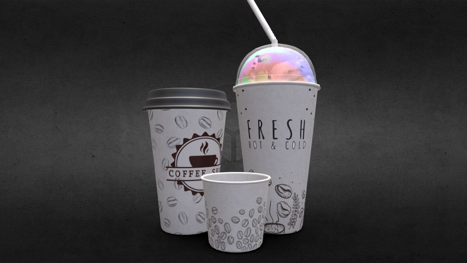 Coffee Cup 3D Model - Znanye