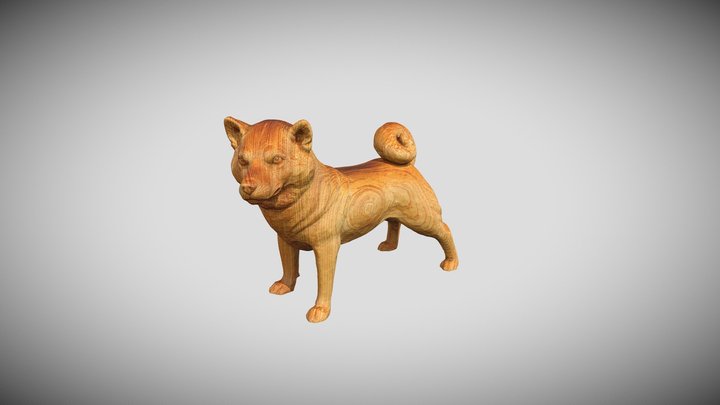 Dog by Ganji Nonaka 3D Model