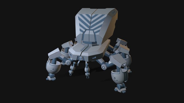 ROBOT. BLOCKING 3D Model