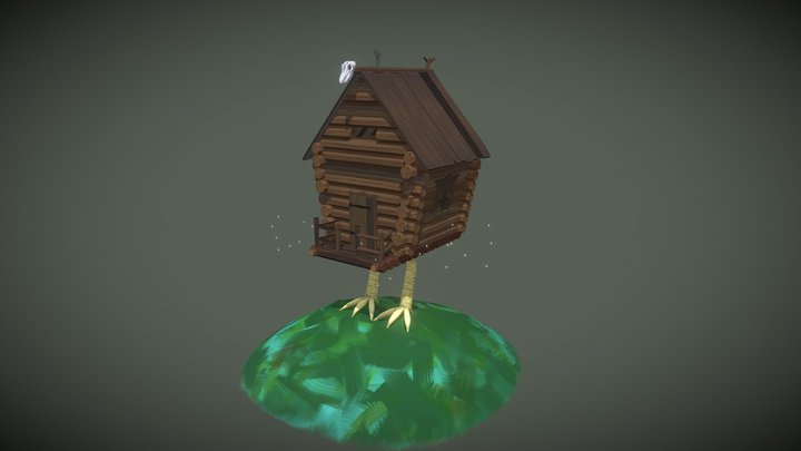 A house with chicken legs 3D Model