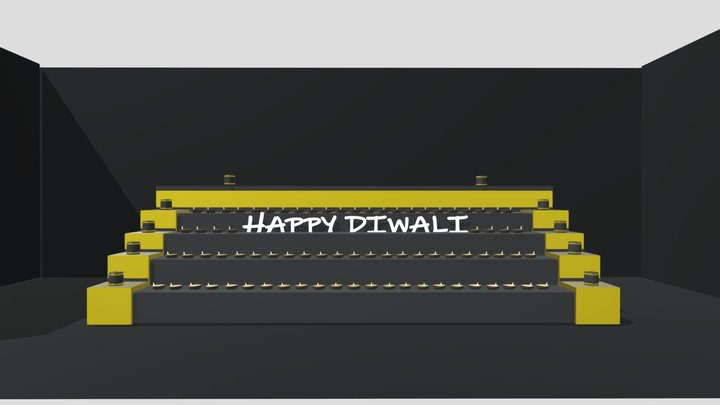 Happy Diwali Model 3D Model