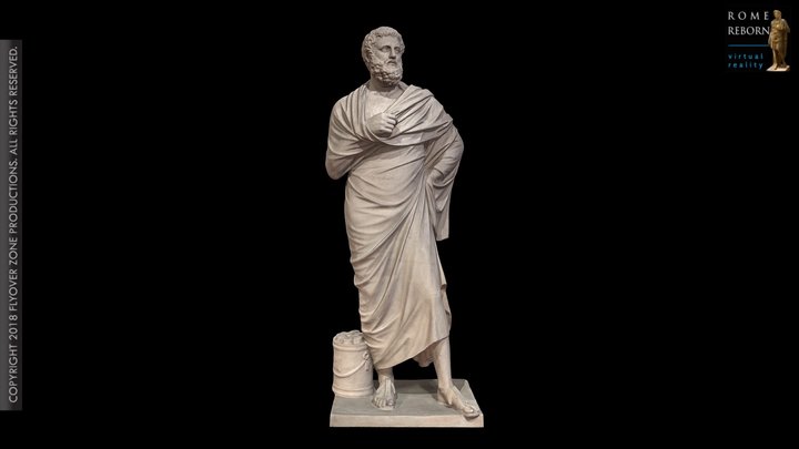 3D rendering of Sophocles