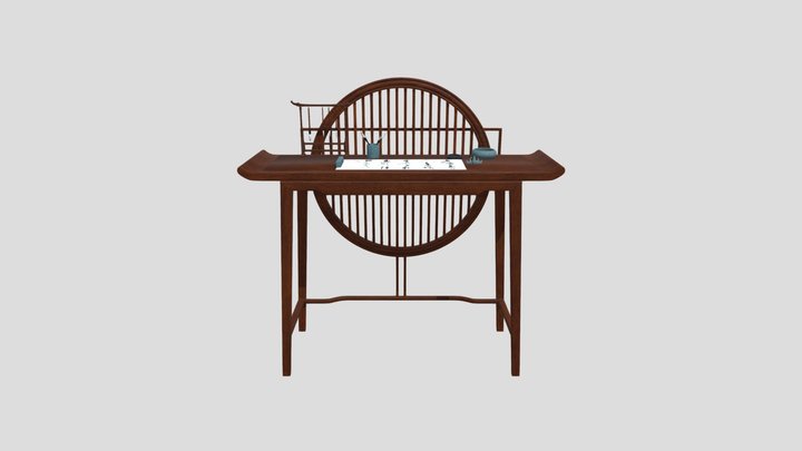 Chinese Square Table OPT 3D Model