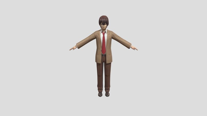 light yagami from Death note 3D Model