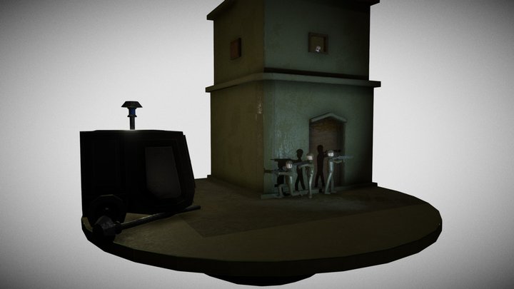 Warzone City Corner 3D Model