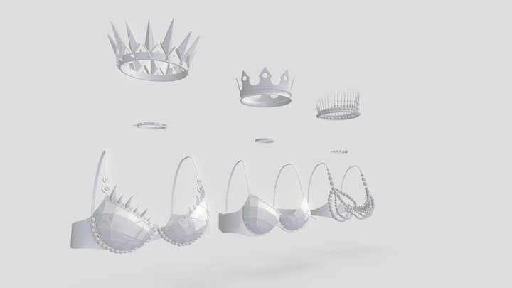 2. Homework (xyz school) silhouettes 3D Model