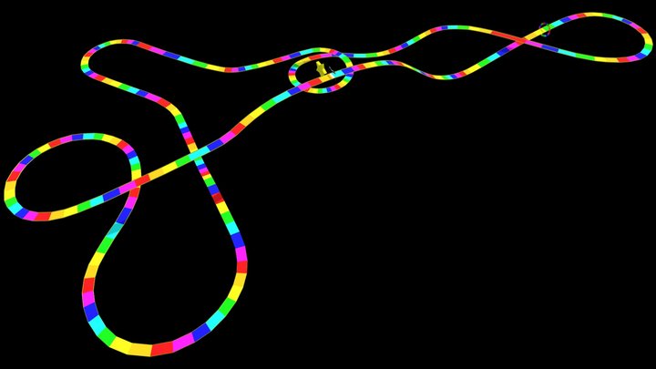 Rainbow Road 64 (No Textures)