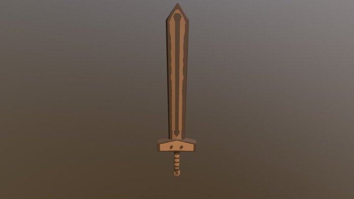 Wooden Sword 3D Model