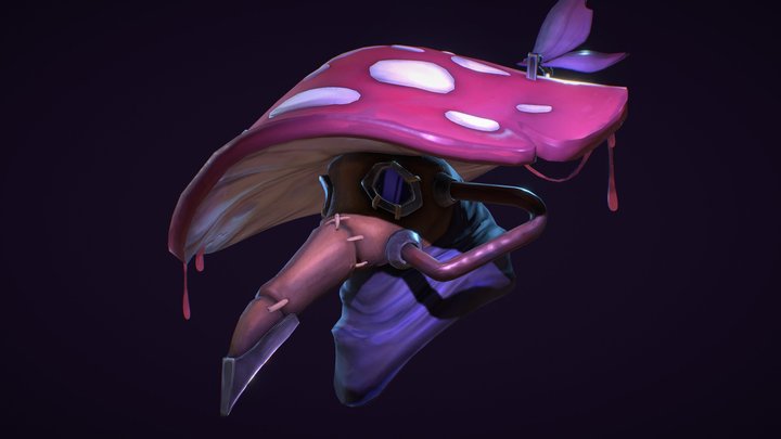 Mushroom Cap - Stylized Asset 3D Model